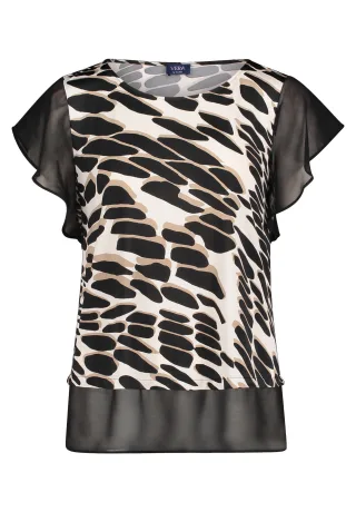 Vera Mont - Blusenshirt Patch Black/Black - Gr. - 42