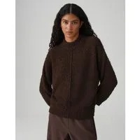 OPUS Strickpullover Punew aus flauschigem Effektgarn Regular Fit lockere Passform, schmal zulaufend, 3/4 Arm, weicher Griff