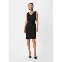 comma Minikleid Kleid Etuikleid mit V-Ausschnitt