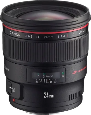 Canon EF 24mm 1:14 L USM II [für Canon EF] schwarz