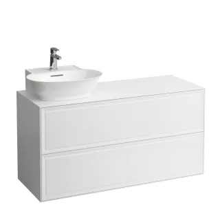 LAUFEN Waschtischunterschrank The New Classic 457x1177x600 Aus, li 2Schubl H816852 weiss matt H4060870851701
