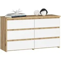 Raumhirsch Furniture Kommode Elegante Kommode - 6 Schubladen Sideboard - Modernes Möbel, (viele Farbvarianten - Maße: 100 x 57 x 35 cm) - Hochwertig & stabil