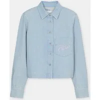 CLOSED Langarmbluse Cropped classic shirt