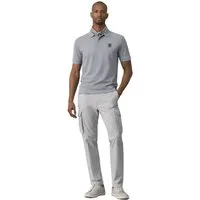 Belstaff Poloshirt Herren Retro Patch Regular Comfort Fit Baumwollpiqué Gestickter Phönix-Aufnäher, Rippkragen und bündchen