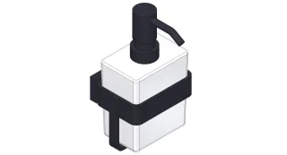 Giese Lotionspender Wandmodell schwarz matt, 39014-14 39014-14