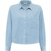Marc O'Polo DENIM Langarmbluse Cordbluse loose fit mit lässiger Bubble-Struktur