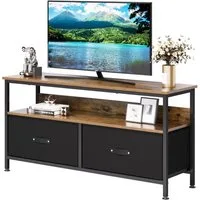 GarveeMore TV-Schrank Lowboard,Fernsehschrank Mit Schubladen Und Regalen für Fernseher Bis Zu 55 Zoll,für Wohnzimmer