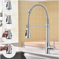 HOMELODY Küchenarmatur Spültischarmatur Ausziehbar Armatur Küche 360° Schwenkbar Mischbatterie Spültischarmatur mit Brause Hochdruck Küchenarmatur