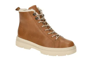 Paul Green Damen Stiefeletten 5287-05 cognac braun Blockabsatz XL-Gummisohle ...