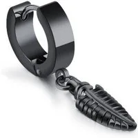 Firetti Single-Creole Schmuck Geschenk Ohrschmuck einzeln Blatt