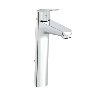 VitrA Flow Round Einhebel-Waschtischmischer mit Ablaufgarnitur Höhe 27 cm Chrom,A42928EXP A42928EXP