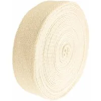maDDma Webband 5m Gurtband 25mm 100% Baumwolle Gurtbänder Tragegurt Taschengurt, creme