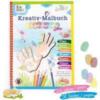 LK Trend & Style Malvorlage Kreativ-Malbuch (Vorschule, Urlaub Reise Schlechtwettertage Unterwegs), nutze einfach deine Wasserfarben