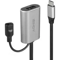 USB 3.2 Gen 1 Aktivverlängerungskabel, USB-C Stecker > USB-A Buchse schwarz, 5 Meter