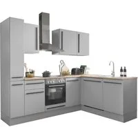 BASIC by Balculina Winkelküche Denver, Küche BxHxT 250/115 x 211 x 60, Breite 250 cm, wahlweise mit E-Geräten und Induktion