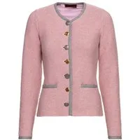 Reitmayer Strickjacke Linksstrickjacke mit Hirschstick