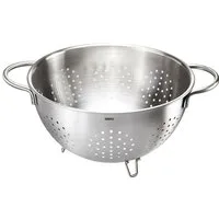 GEFU Seiher COLINO, Edelstahl, 4-Liter-Kapazität, stabile Griffe, Ø 24 cm