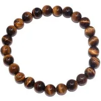 Firetti Armband Schmuck Geschenk Armschmuck Armkette Edelstein Farbstein Tigerauge, Made in Germany - mit Tigerauge