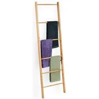 relaxdays Handtuchleiter Holz 6 Sprosse