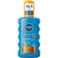 Nivea Sonnenschutzspray Schutz & Bräune Sonnenspray LSF 30 (200 ml), 1-tlg.