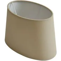 B&S Lampenschirm Lampenschirm oval Velvet beige B:31,5x20/T:23,5x15/H:19,5cm, Jinming