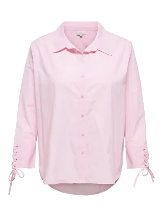 ONLY CARMAKOMA - CAROREGON ALVA L/S STRING SHIRT WVN Roseate Spoonbill - Gr. - 46