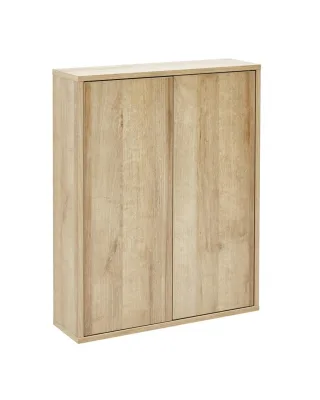 Fackelmann FINN Doppel-Hängeschrank ,60x75x20,5,AsEi-AsEi,2T, Push, 84622 84622