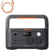 Jackery Stromerzeuger 500 V2 Tragbare Powerstation mit KFZ-Ladekabel, 512Wh Solargenerator, 1 in kW, 230V/500W (Spitze 1000W) mit Schnellladung, LFP für Camping&Indoor