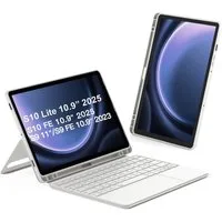 Inateck Hülle für Samsung Galaxy Tab S10 Lite/S10 FE/S9 FE/S9 Tastatur mit Touchpad (Hoch-/Querformat Ständer, Abnehmbar)
