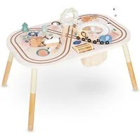 Mamabrum Spielcenter Motorik- und Lerntisch für Kinder – Spieltisch mit Holzzubehör