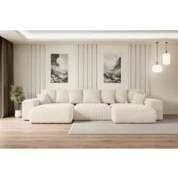 ALTDECOR Wohnlandschaft ESKAR-U, Couch mit Schlaffunktion, Wohnzimmer - Wohnlandschaft, Corner Sofa Bett Eckcouch Couch L-Form Schlafcouch Ausziehbar