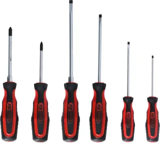 KS Tools ERGOTORQUEplus Schraubendreher-Satz, 6-tlg Schlitz, PZ - 159.0020