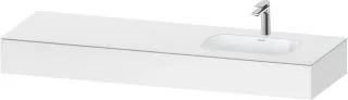 Duravit Qatego Einbauwaschtisch mit Konsole Weiß Matt 1600x550x170 mm - QA4694018180000 QA4694018180000