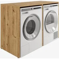 Platan Room Waschmaschinenumbauschrank DORA Waschmaschinenschrank 130 cm breit Überbauschrank Waschmaschine oder Wäschetrockner Schrank für Bad