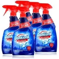 DanKlorix DanKlorix Bad-Reiniger mit Aktiv-Chlor 750ml - Schimmel-Stopp (5er Pac Badreiniger