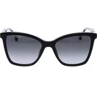 Carolina Herrera Sonnenbrille Damen Brille Retro Iconic Polka-Dot SHE888 0700 Leichte Verlaufstönung – ideal für Freizeit & Alltag