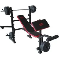 MOTIVE FITNESS by U.N.O. Hantelbank Bronx, (Set, mit Langhantelstange)