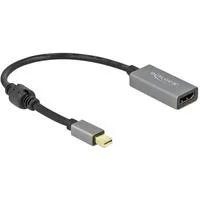 Aktiver Adapter mini DisplayPort 1.4 > HDMI 4K 60 Hz (HDR) grau/schwarz, 20cm