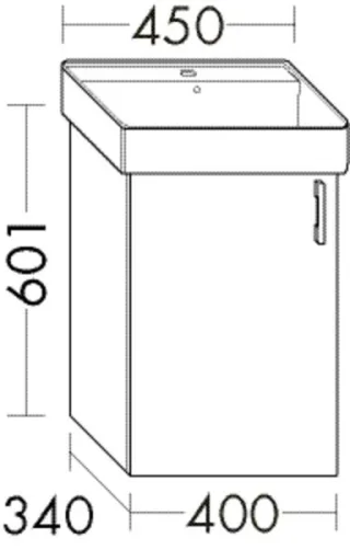 Burgbad WTU.-Schr. Sys30 PG2 Echo 601x400x340 Frassino Dekor Cappuccino, WYTC040RF6325 WYTC040RF6325