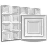 IKHEMalarka 3D Wandpaneel 3D Paneele PVC Kunststoffpaneele, BxL: 50,00x50,00 cm, 0,25 qm, (1 Stück, 3D Wandpaneele Deckenpaneele) hochwertige & harte PVC 3D Platten Wand & Decke