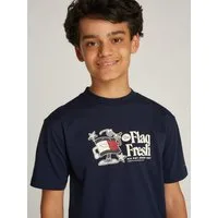 Tommy Hilfiger T-Shirt FLAG FUN TEE SS mit Logodruck