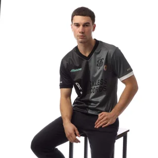 Mizuno - "Footpatrol" Fußball Trikot für Herren, Spiel (Schwarz)