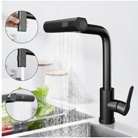 ZMH Küchenarmatur Ausziehbar - Mischbatterie Spültischarmatur 360° Drehbar Küche (Set, Küchenarmatur mit Brause) mit Brause Edelstahl 2 Strahlarten , ausziehbare Brause, Hochdruck