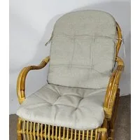 Rattani Sesselauflage Polster für Rattan Schaukelstuhl, Sesselauflage 110 x 50 x 6 cm