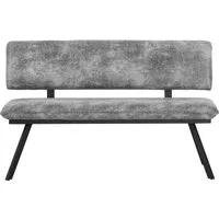 B&D home Essbank JUNA (1-St), gepolstert, stabiles Metallgestell, mit Rückenlehne, in 140 oder 160cm