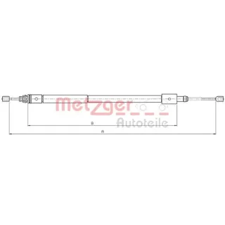 Metzger Handbremsseil hinten rechts Citroen Xsara