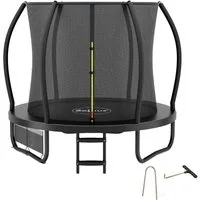 Zelsius Gartentrampolin Trampolin Schwarz Ø 228 cm für den Outdoor-Bereich