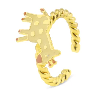 Giraffen Ring vergoldet