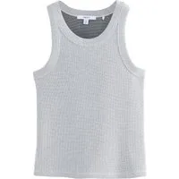 Next Trägertop Geripptes Metallic-Tanktop mit Racerback (1-tlg)