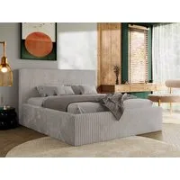 MKS MÖBEL Polsterbett TILIANO CLASSIC (Packung, Set, moderne Bett mit Stauraum, Doppelbett mit Gepolstertes Kopfteil), Cord Bett, mit/ ohne Matratzen, Lattenrost